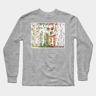 Birch Forest, Four Seasons Long Sleeve T-Shirt